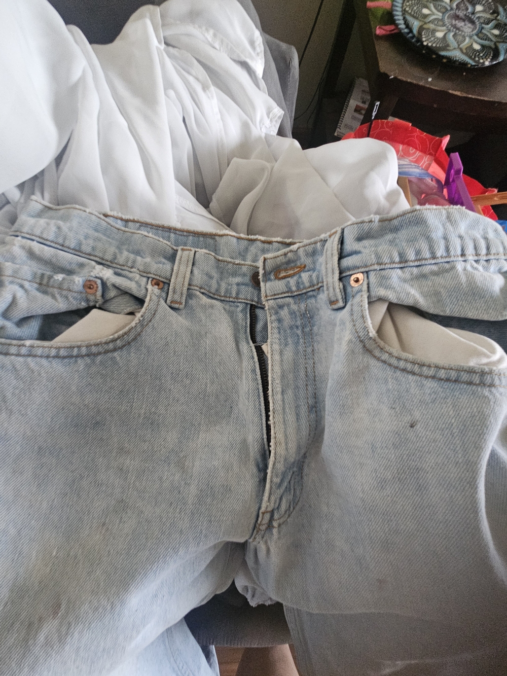 Vintage Levi's 550 Orange Tab Relaxed Fit Tapered Leg Jeans Made in USA Light
